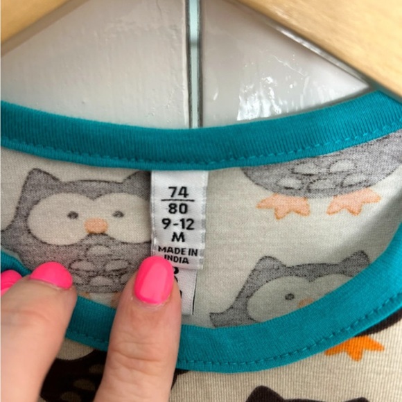 Maxomorra Scandi Organic Owl Dungarees Size 80 Age 9 12 Months - Picture 4 of 8